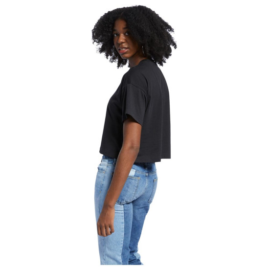 Reebok Γυναικεία κοντομάνικη μπλούζα Cropped Small Logo Reebok Γυναικεία κοντομάνικη μπλούζα Cropped Small Logo